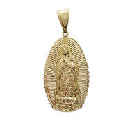 Жеңіл Halo Virgin Mary кулоны (14K)