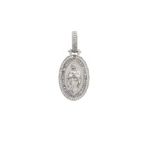 Oval Virgin Mary Pendant (Silver)