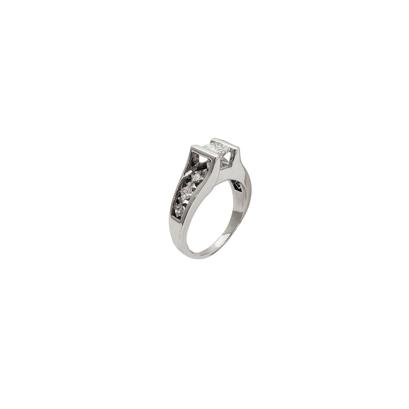 Princess Cut Diamond Engagement Ring (14K)