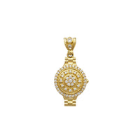 Iced-Out Watch Pendant (14K)