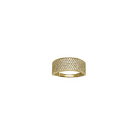 Pavé CZ Wide Semi Band (14K)