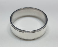Wedding Band srebrni (urezani rub) - Popular Jewelry