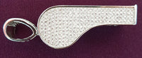 Whistle Pendant CZ Silver - Popular Jewelry