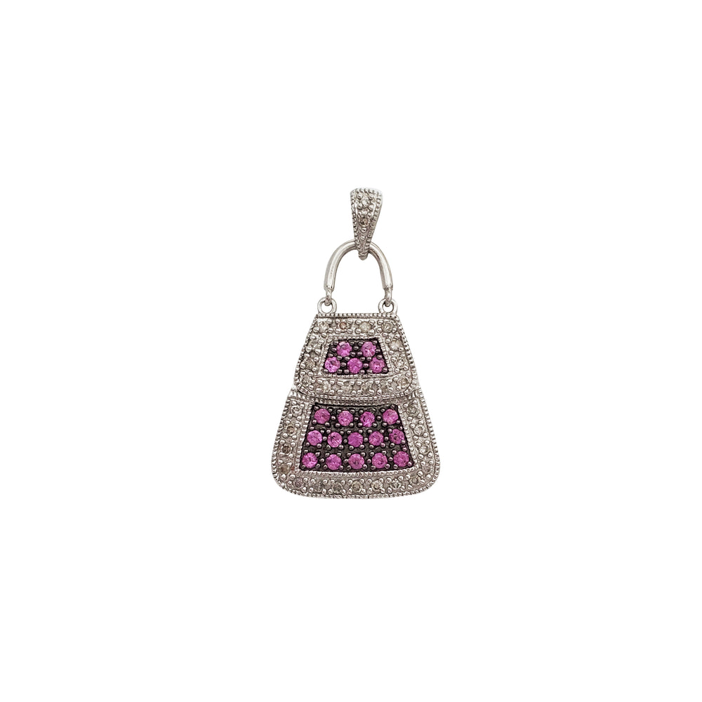 Double Handbag Diamond Pendant (14K)