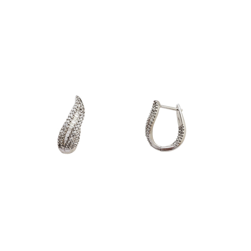 Diamond Huggie Earrings (14K)
