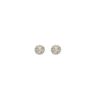 Circle Cluster Diamond Stud Earrings (14K)