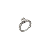 Okrugli dijamantni zaručnički prsten (14K)