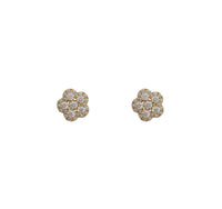 Flower Stud Earrings (14K)