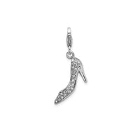 Lobster Clasp High Heel Charm (Silver)