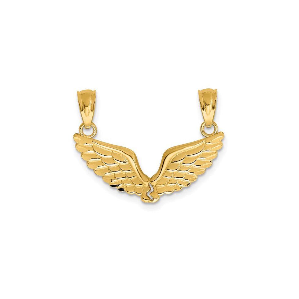 Break Apart Angel Wing Pendant (14K)