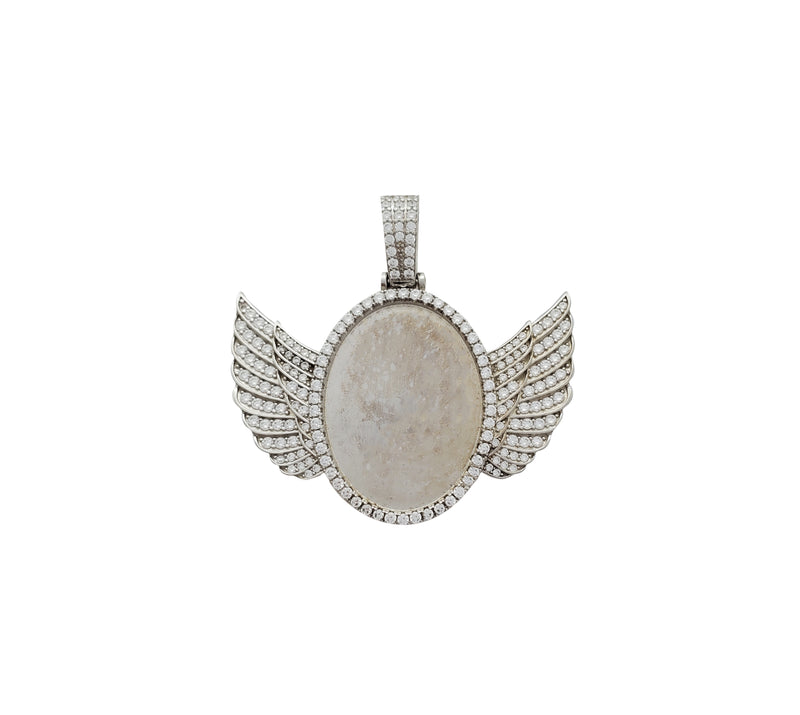 Winged Picture Pendant (Silver)