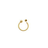 Double Ball Piercing Earring (14K)