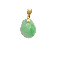 【寿桃】Jade Longevity Peach Pendant (14K)