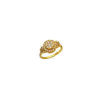 Gyémánt kerek beállító gyűrű (14K)